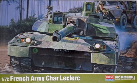 MODEL francuskiego czołgu do sklejania Char Leclerc Academy Skala 1:72 MODEL francuskiego czołgu do sklejania Char Leclerc Academy Skala 1:72