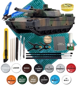 MODEL francuskiego czołgu do sklejania Char Leclerc Academy Skala 1:72
