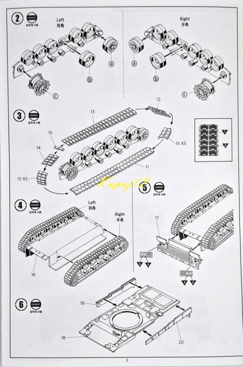 MODEL francuskiego czołgu do sklejania Char Leclerc Academy Skala 1:72 MODEL francuskiego czołgu do sklejania Char Leclerc Academy Skala 1:72