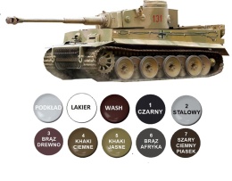 MODEL niemieckiego czołgu do sklejania Tiger-I Early Academy Skala 1:72