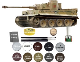 MODEL niemieckiego czołgu do sklejania Tiger-I Early Academy Skala 1:72