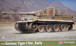 MODEL niemieckiego czołgu do sklejania Tiger-I Early Academy Skala 1:72