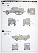 MODEL transporter amfibia, motor M3 Half Track & 14 ton Amphibion Vehicle Academy Skala 1:72