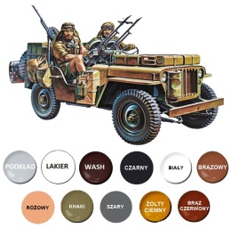 MODEL angielskiego samochodu terenowego Special air service jeep Tamiya Skala 1:35