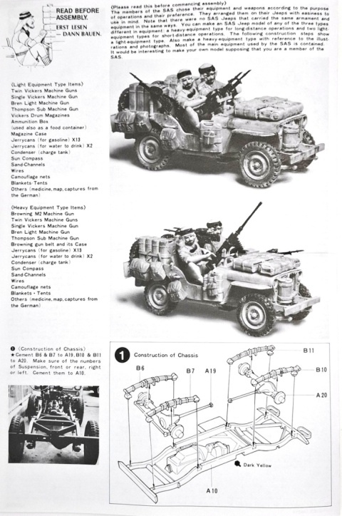 MODEL angielskiego samochodu terenowego Special air service jeep Tamiya Skala 1:35 MODEL angielskiego samochodu terenowego Special air service jeep Tamiya Skala 1:35