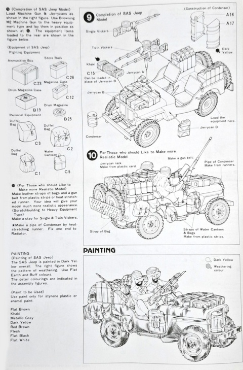 MODEL angielskiego samochodu terenowego Special air service jeep Tamiya Skala 1:35 MODEL angielskiego samochodu terenowego Special air service jeep Tamiya Skala 1:35