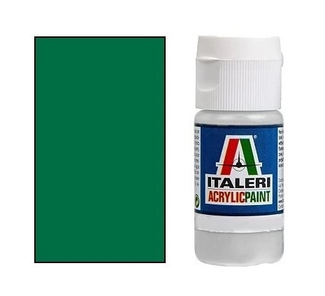 ITALERI ACRYLIC PAINTS Farba modelarska GLOSS GREEN połysk 20 ml