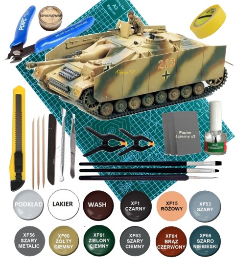 MODEL niemieckiego działa samobieżnego Sturmgeschutz IV sdkfz163 Tamiya Skala 1:35 MODEL niemieckiego działa samobieżnego Sturmgeschutz IV sdkfz163 Tamiya Skala 1:35