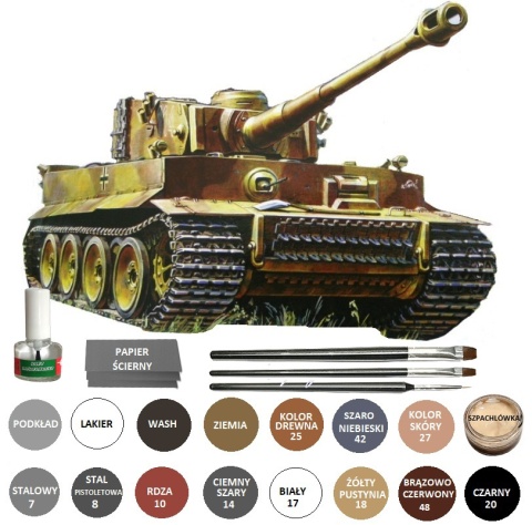 MODEL Czołgu Tygrys T-VI TIGER I Tygrys I Ausf. E Zvezda skala 1:35_3646 MODEL Czołgu Tygrys T-VI TIGER I Tygrys I Ausf. E Zvezda skala 1:35_3646