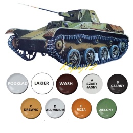 PLASTIKOWY model czołgu rozpoznawczego T-60 Areo Skala 1:35