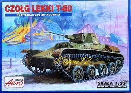 PLASTIKOWY model czołgu rozpoznawczego T-60 Areo Skala 1:35