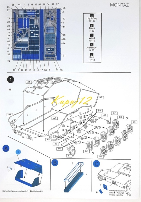 PLASTIKOWY model czołgu rozpoznawczego T-60 Areo Skala 1:35 PLASTIKOWY model czołgu rozpoznawczego T-60 Areo Skala 1:35