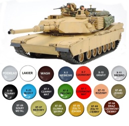MODEL plastikowego czołgu do sklejania M1A1 Abrams 120mm Gun Tamiya skala 1:35