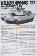 MODEL plastikowego czołgu do sklejania M1A1 Abrams 120mm Gun Tamiya skala 1:35