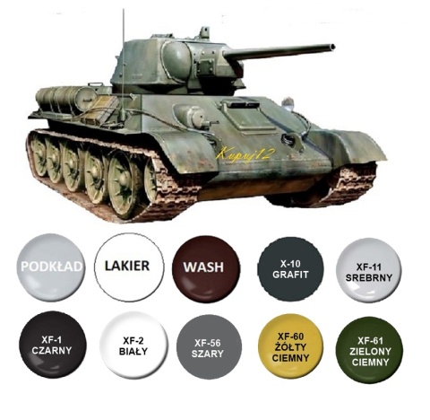 MODEL radzieckiego czołgu T34/76 rok 1943 Tamiya Skala 1:35_35149 MODEL radzieckiego czołgu T34/76 rok 1943 Tamiya Skala 1:35_35149