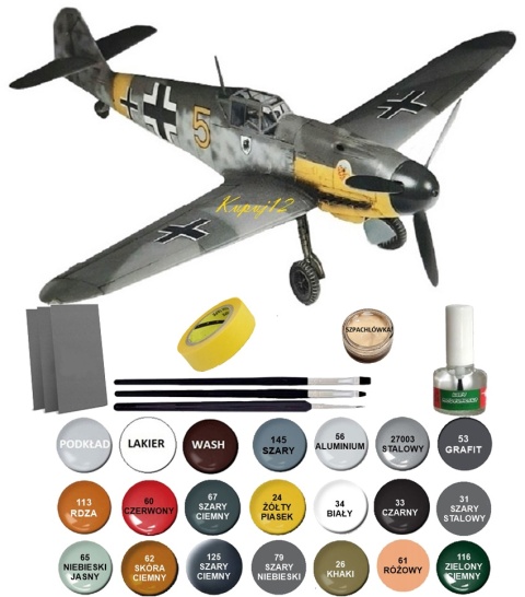 MODEL samolotu do sklejania Messerschmitt Bf-109 F2 Zvezda Skala 1:48_4802 MODEL samolotu do sklejania Messerschmitt Bf-109 F2 Zvezda Skala 1:48_4802