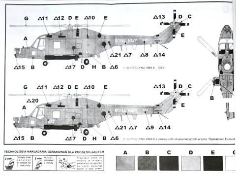 ŚMIGŁOWIEC Super Lynx HMA.8 model do sklejania Plastyk Skala 1:72 ŚMIGŁOWIEC Super Lynx HMA.8 model do sklejania Plastyk Skala 1:72