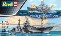 2 okręty amerykańskie U.S.S. Indianapolis U.S.S. Fletcher Pcific Warriors Revell skala 1:700
