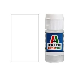 ITALERI ACRYLIC PAINTS Farba modelarska MATT WHITE 20 ml biała matowa