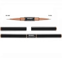 Model12 Pędzelek Dwustronny do Stylizacji Zdobień paznokci, Żelu, Akrylu czarny okrągły 7mm, okrągły 11mm