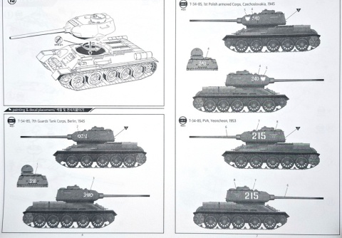 RUDY 102 plastikowy Model do sklejania czołgu T-34/85 Academy skala 1:72 +mata, farby, klej