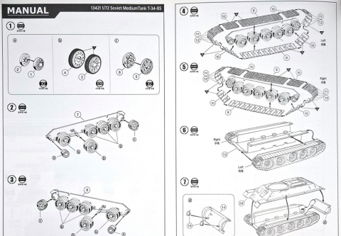 RUDY 102 plastikowy Model do sklejania czołgu T-34/85 Academy skala 1:72 + farby, klej
