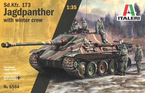 CZOŁG, niemieckie działo Jagdpanther z załogą Italeri skala 1:35 6564