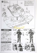 MODEL plastikowy czołg do sklejania M1A1 Abrams Tank Ukraine Tamiya Skala 1:35 25216