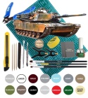 MODEL plastikowy czołg do sklejania M1A1 Abrams Tank Ukraine Tamiya Skala 1:35 25216