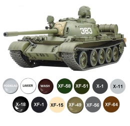 MODEL do sklejania rosyjski czołg T-55A Tamiya Skala 1:35