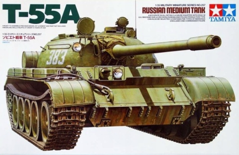 MODEL do sklejania rosyjski czołg T-55A Tamiya Skala 1:35