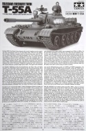 MODEL do sklejania rosyjski czołg T-55A Tamiya Skala 1:35