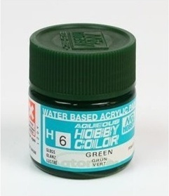 Mr.Hobby Color H006 Green Zielona błyszczaca . Farba modelarska akryl 10 ml